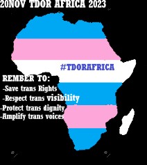 #tdorafrica; is trans day of rememberance celebrated to honor all trans whol died in the massacre of human rights violence of trans people international in which Africa become an affilitiated continent.